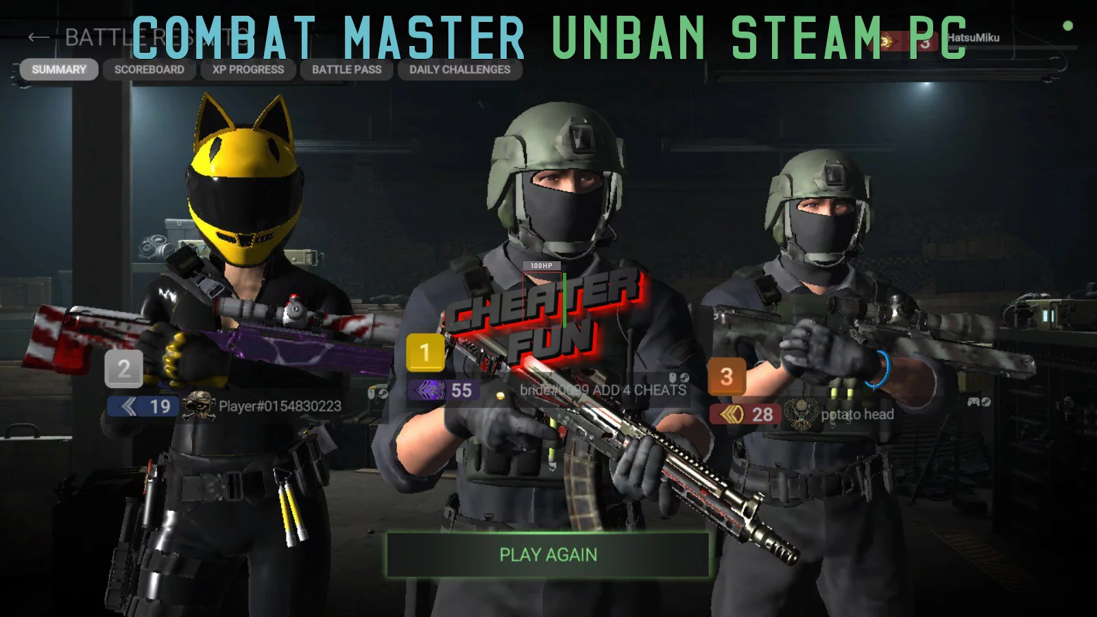 Combat Master Unban Steam PC