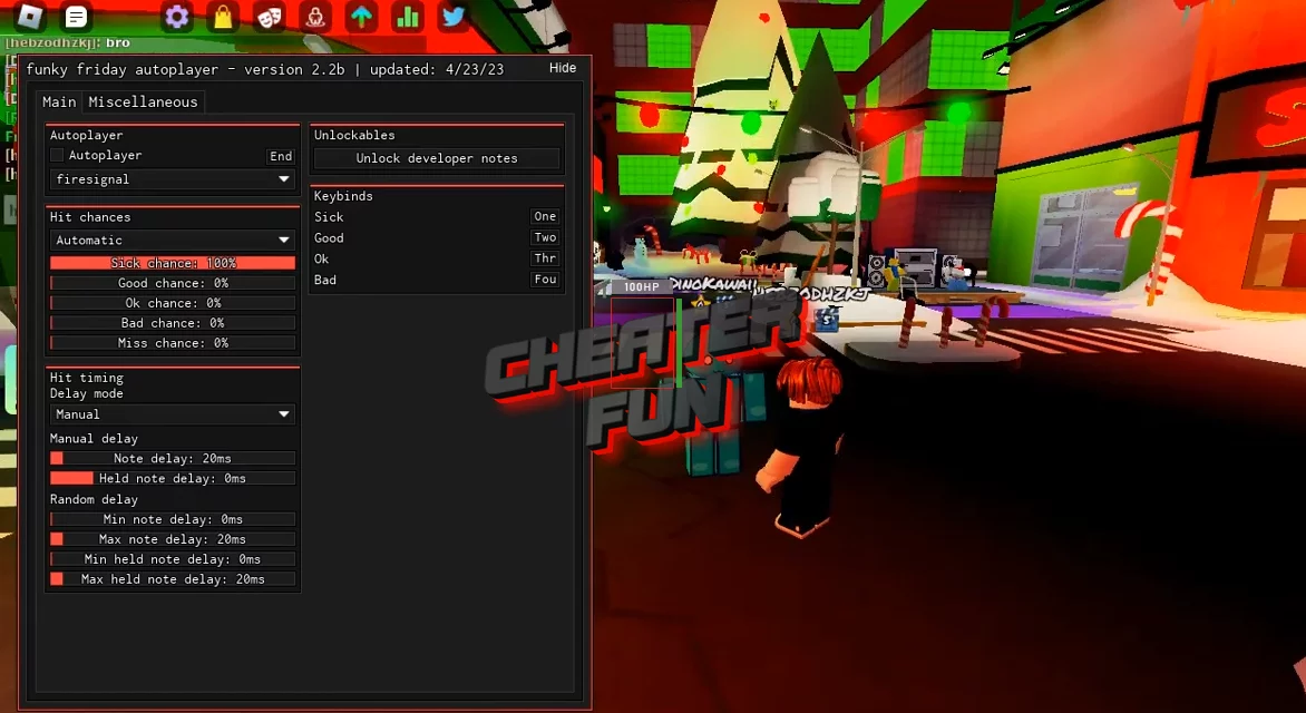 Roblox Funky Friday Hack/Script GUI  AUTO PLAY, INFINITE POINTS, LEGIT  PLAY, WIN ALWAYS & More 