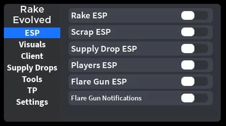 The Rake REMASTERED GUI  Location ESP, Fullbright & MORE!