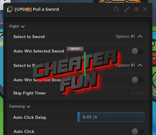 Pull a Sword Hack Auto Click GUI