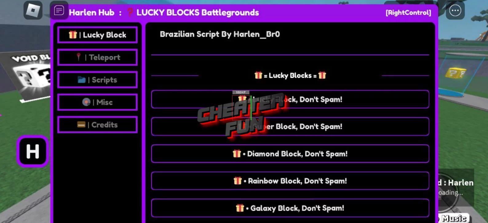 LUCKY BLOCKS Battlegrounds - ScriptRB