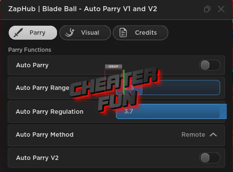 Mobile Hack Blade Ball ZapHub - Player Esp, Auto Parry