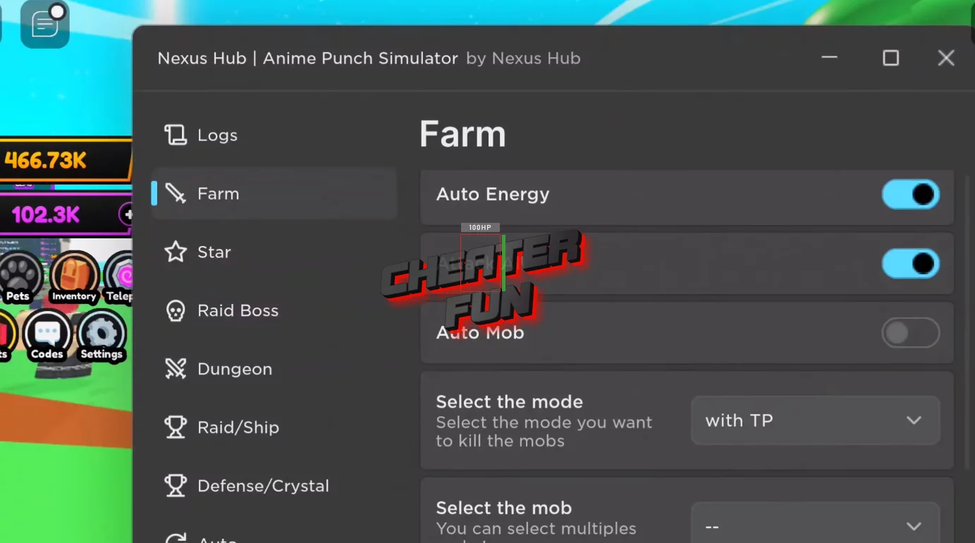 Anime Punch Simulator Mobile Script Nexus Hub - AutoFarm