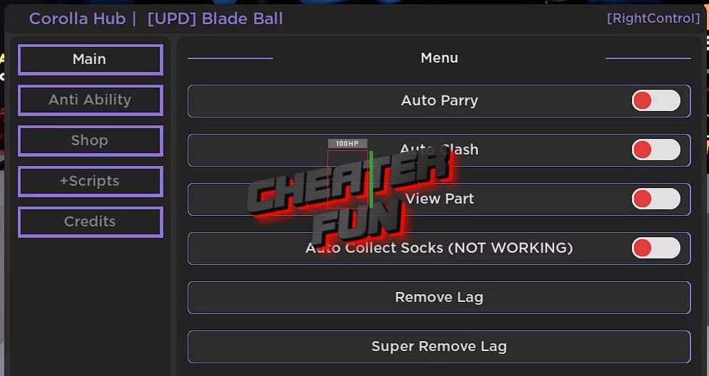 Blade Ball Corolla Hub Script Roblox