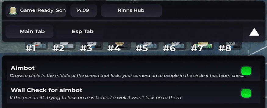 Get Script Rinns Hub Gun Fight Arena - Aimbot, ESP