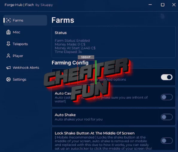 Forge Hub Fish Script Auto Farms
