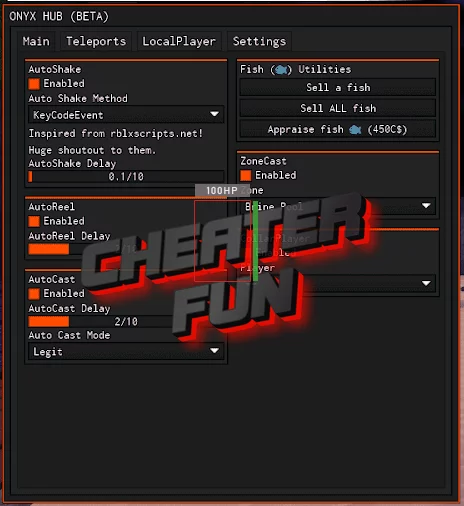 Onyx Hub Fisch Script - Auto Fish, Auto Shake, Auto Reel and More