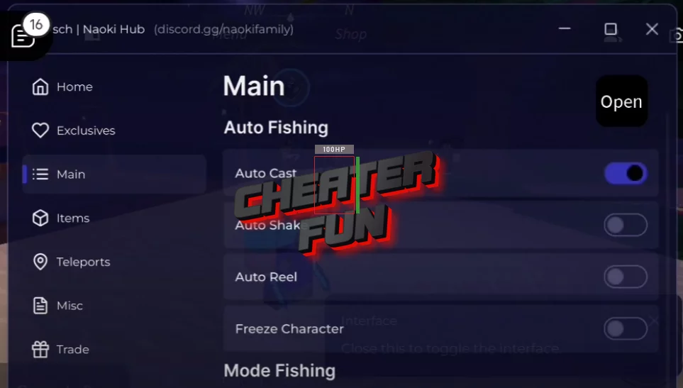 Fisch Roblox Script Naok iHub - AutoFish, Super OP